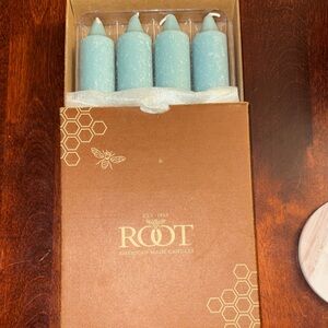 Root Collenette blue dinner candles